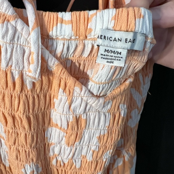 American Eagle Outfitters Orange and White Floral Dress - Picture 3 of 5